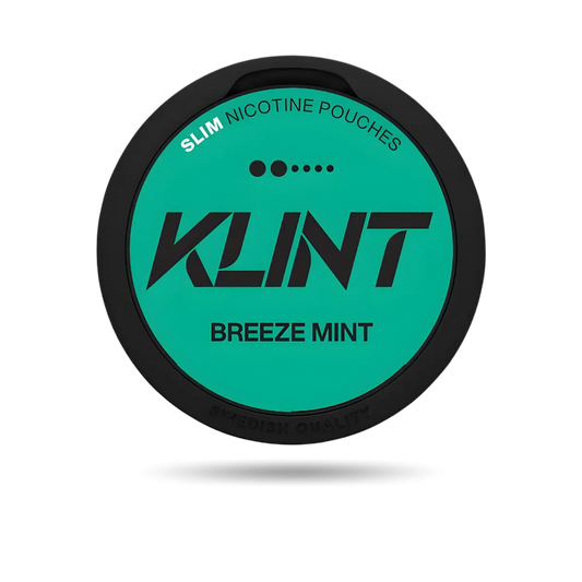 Klint Breeze Mint Snus Dose mit 20 Portionen und 8 mg/g Nikotin