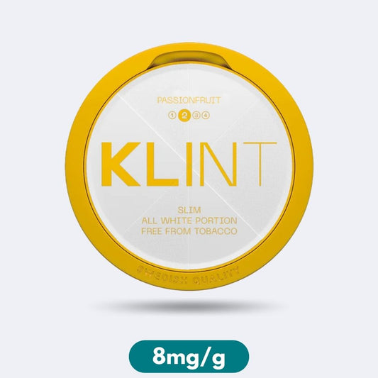 Klint Passionfruit Slim Nicotine Pouches Snus 8mg/g