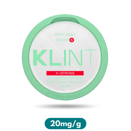 Klint X-Strong Apple Mint Slim Nicotine Pouches Snus 20mg/g