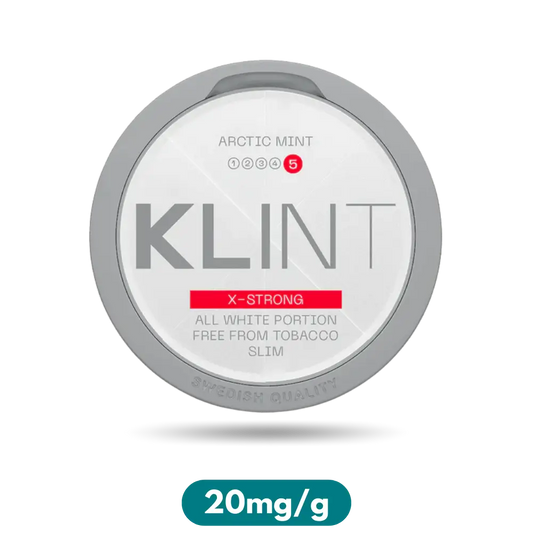 Klint X-Strong Arctic Mint Slim Nicotine Pouches Snus 20mg/g