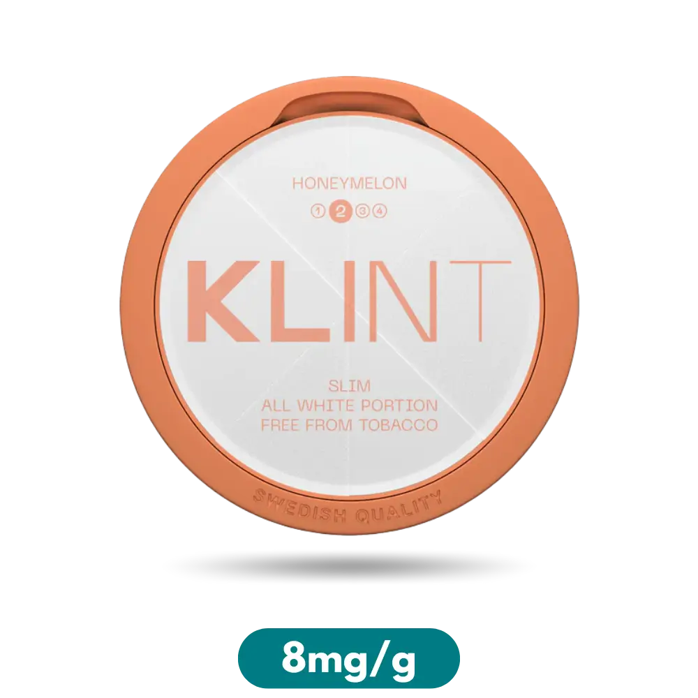 Klint Honey Melon Slim Nicotine Pouches Snus 8mg/g