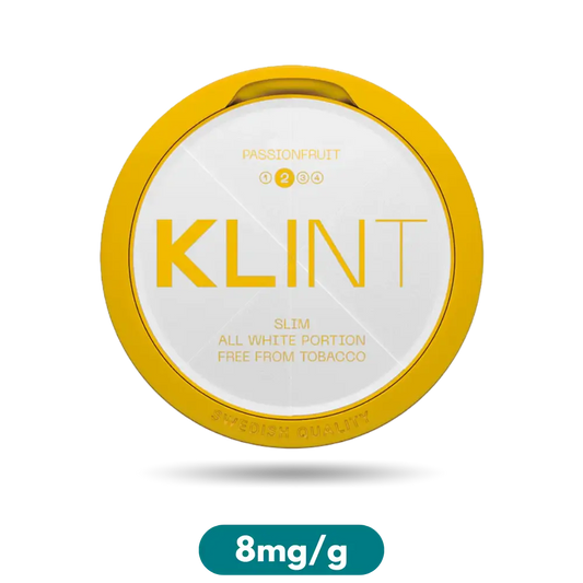 Klint Passionfruit Slim Nicotine Pouches Snus 8mg/g