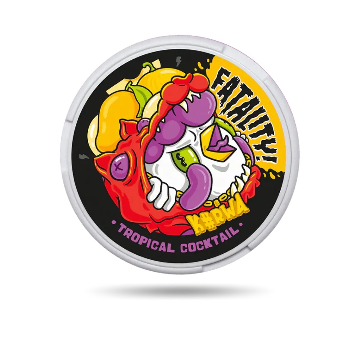 Kurwa Tropical Cocktail Snus Dose mit 21 Portionen und 47 mg/g Nikotin