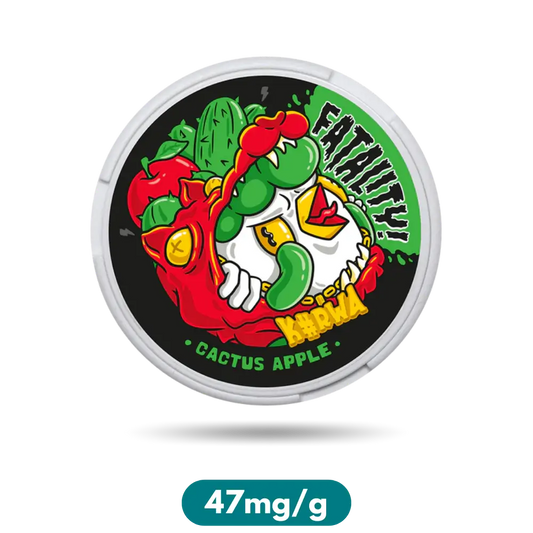 Kurwa Fatality Cactus Apple Slim Nicotine Pouches Snus 47mg/g