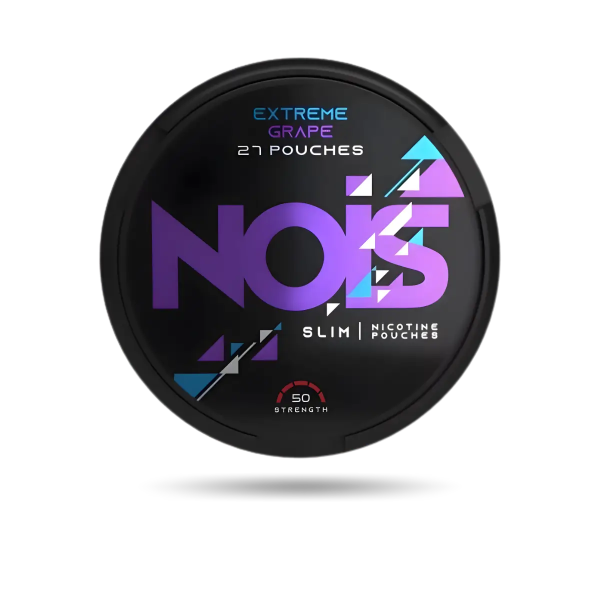 Nois Extreme Grape Snus Dose mit 27 Portionen und 50 mg/g Nikotin
