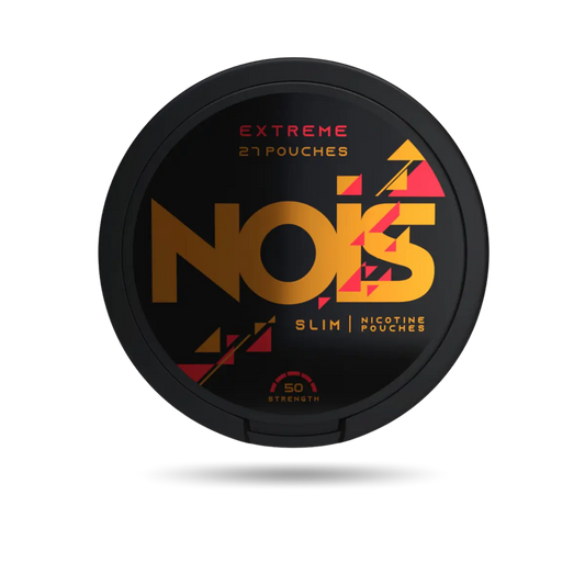 Nois Extreme Snus Dose mit 27 Portionen und 50 mg/g Nikotin