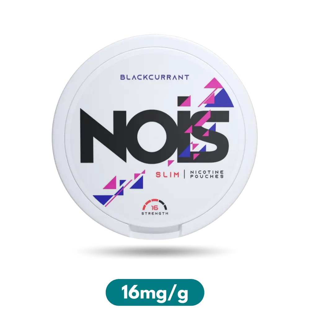 Nois Blackcurrant Slim Nicotine Pouches Snus 16mg/g