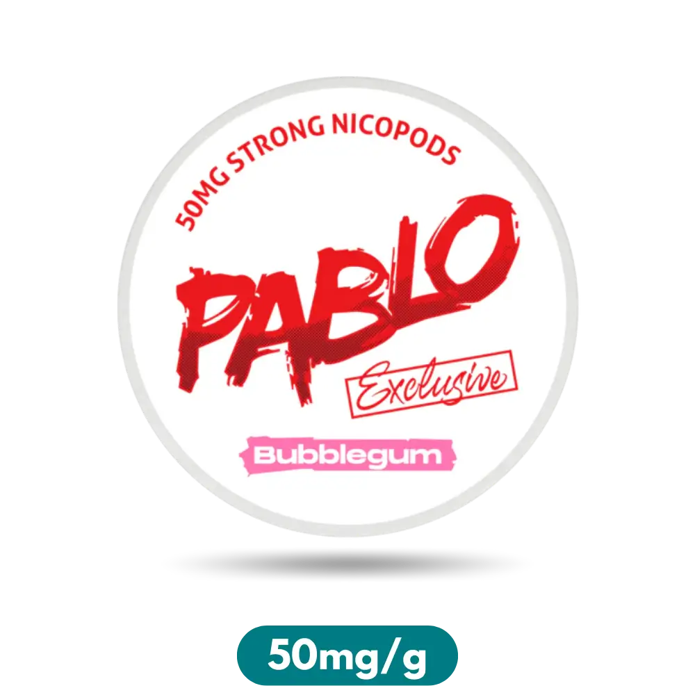 Pablo Exclusive Bubblegum Slim Nicotine Pouches Snus 50mg/g