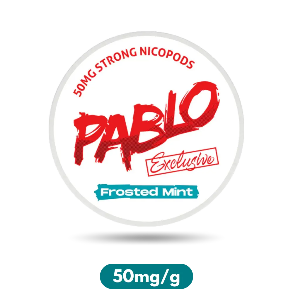 Pablo Exclusive Frosted Mint Slim Nicotine Pouches Snus 50mg/g