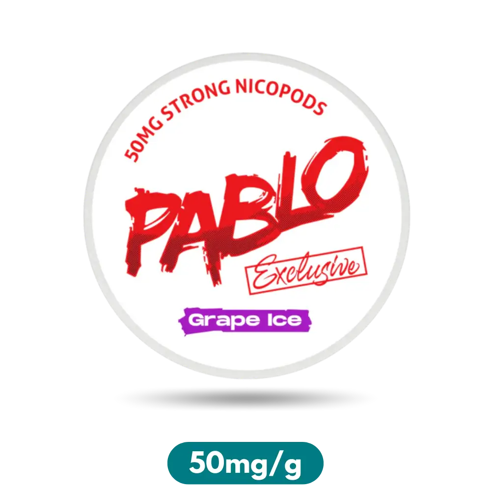 Pablo Exclusive Grape Ice Slim Nicotine Pouches Snus 50mg/g