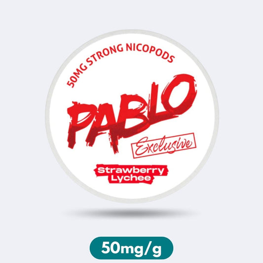 Pablo Exclusive Strawberry Lychee Slim Nicotine Pouches Snus 50mg/g