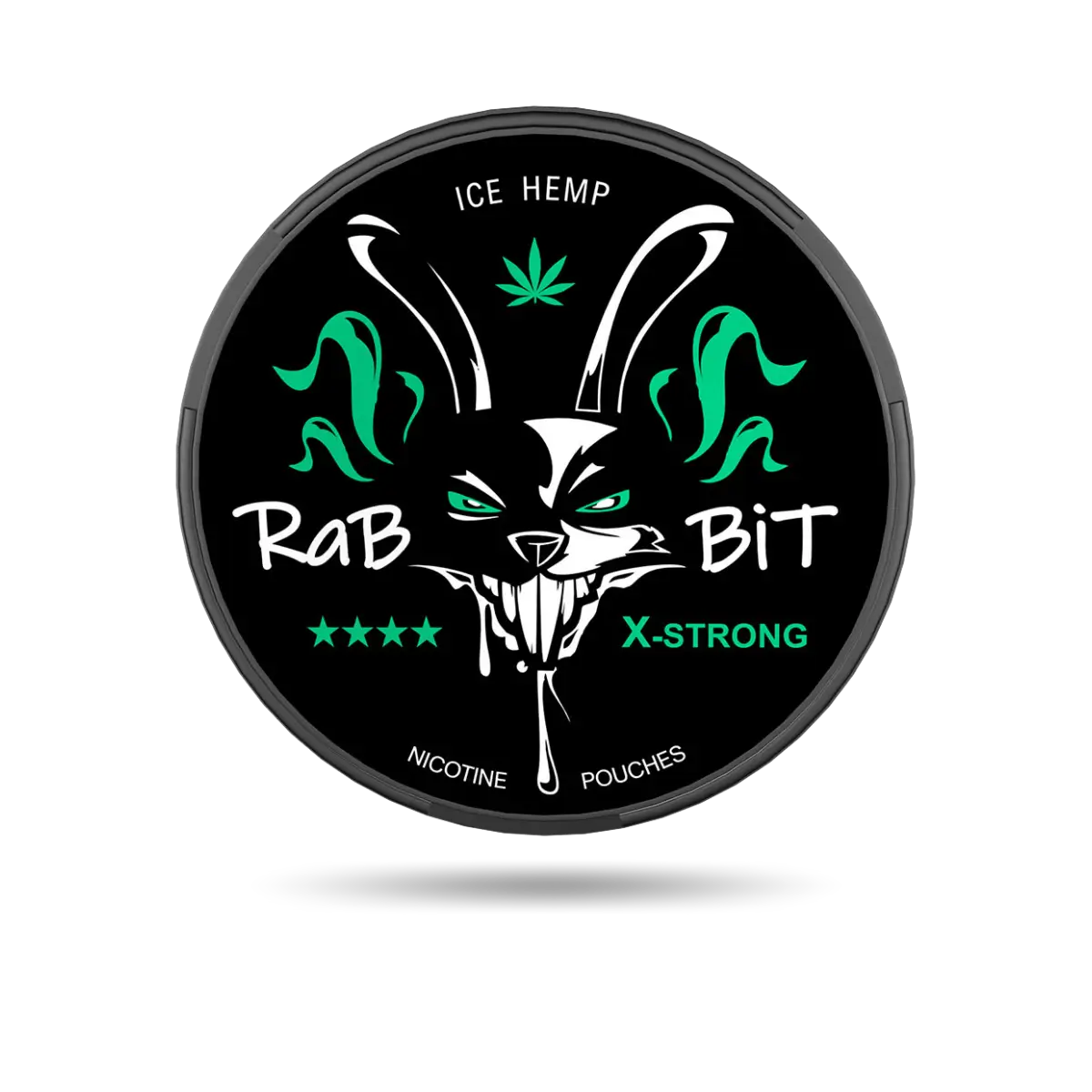 Rabbit Ice Hemp Snus Dose mit 20 Portionen und 26 mg/g Nikotin