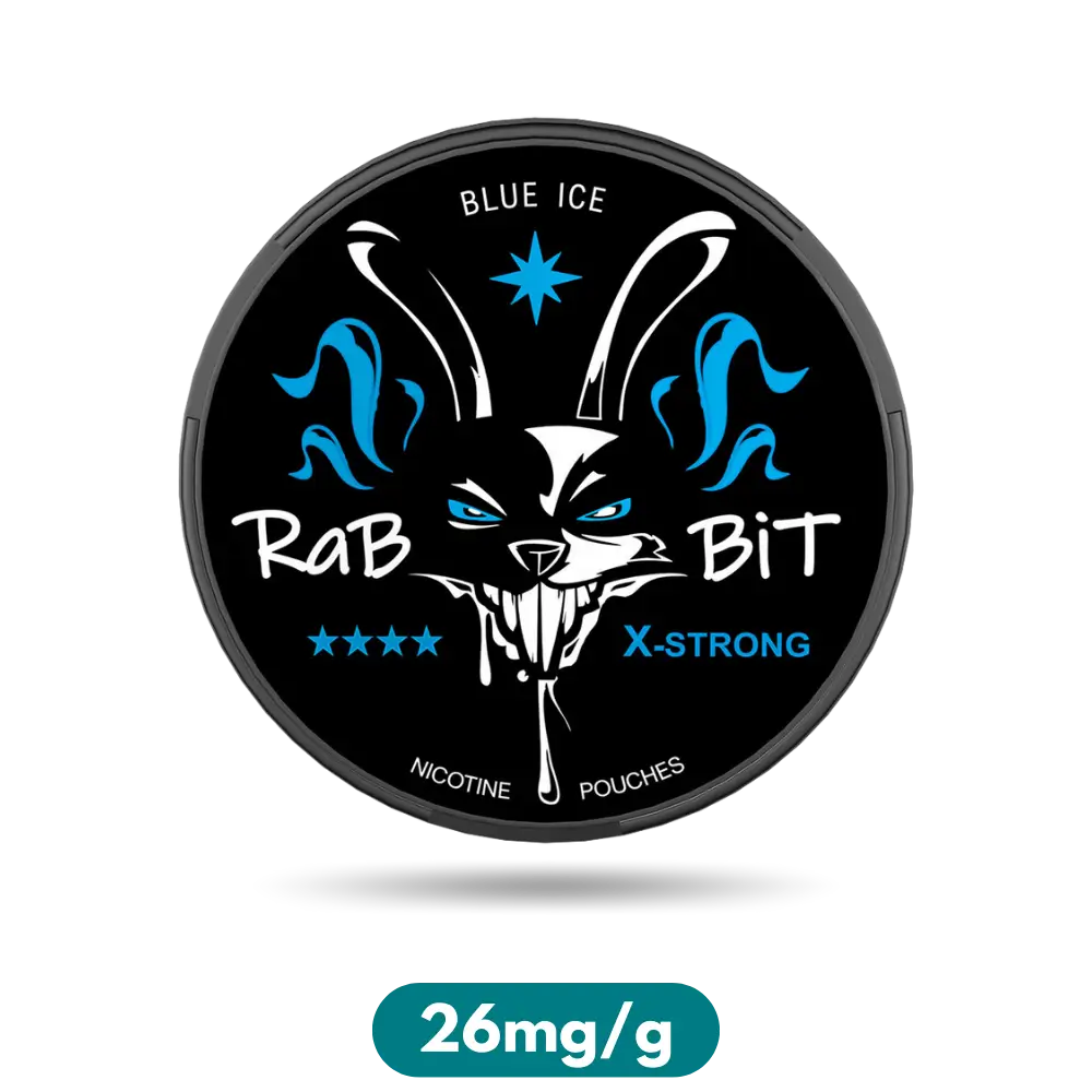 Rabbit Blue Ice Slim Nicotine Pouches Snus 26mg/g