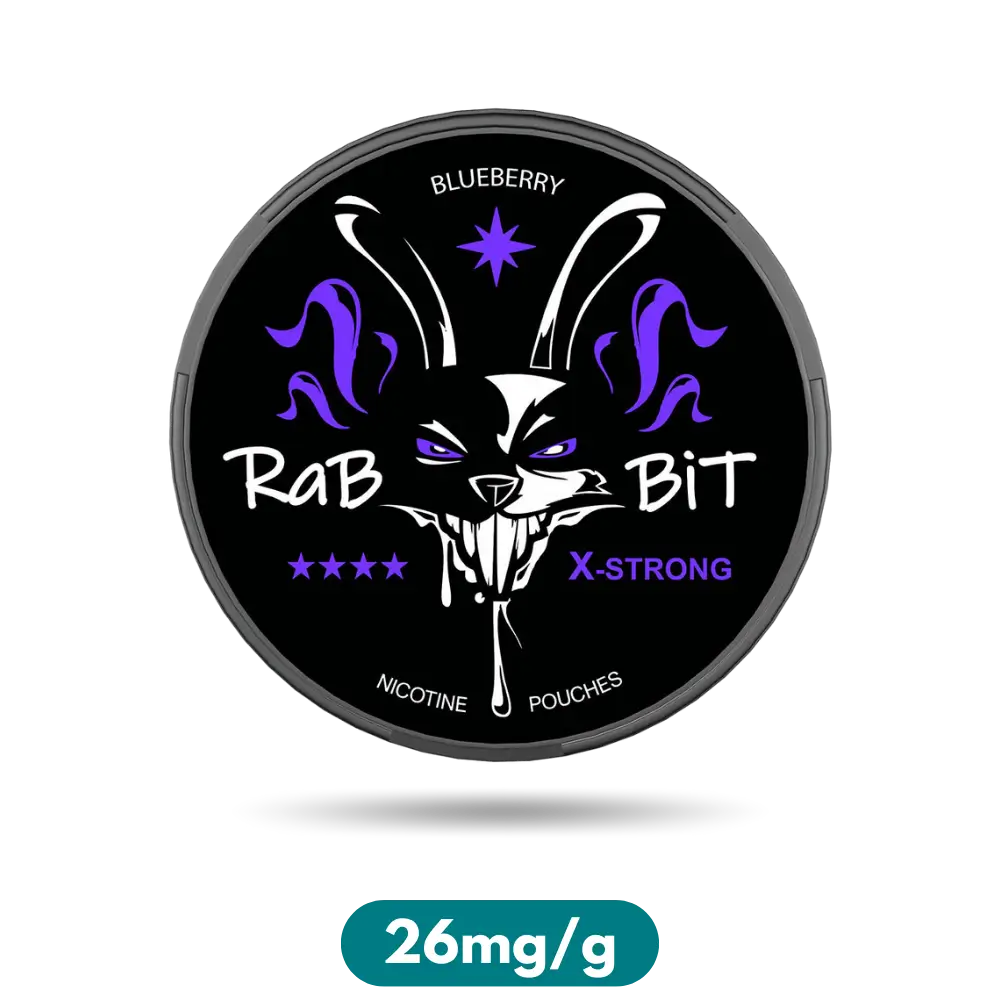 Rabbit Blueberry Slim Nicotine Pouches Snus 26mg/g