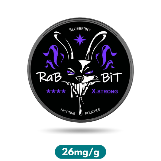 Rabbit Blueberry Slim Nicotine Pouches Snus 26mg/g