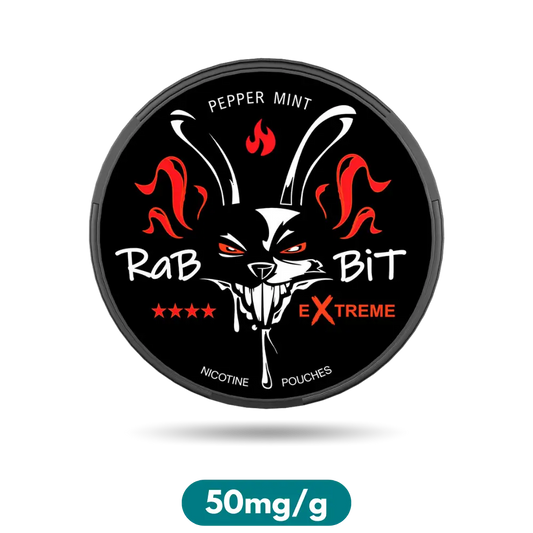 Rabbit Pepper Mint Slim Nicotine Pouches Snus 50mg/g