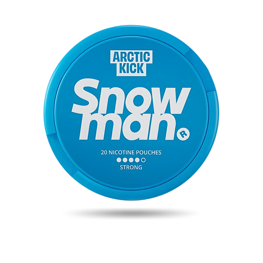Snowman Arctic Kick Snus Dose mit 20 Portionen und 20 mg/g Nikotin