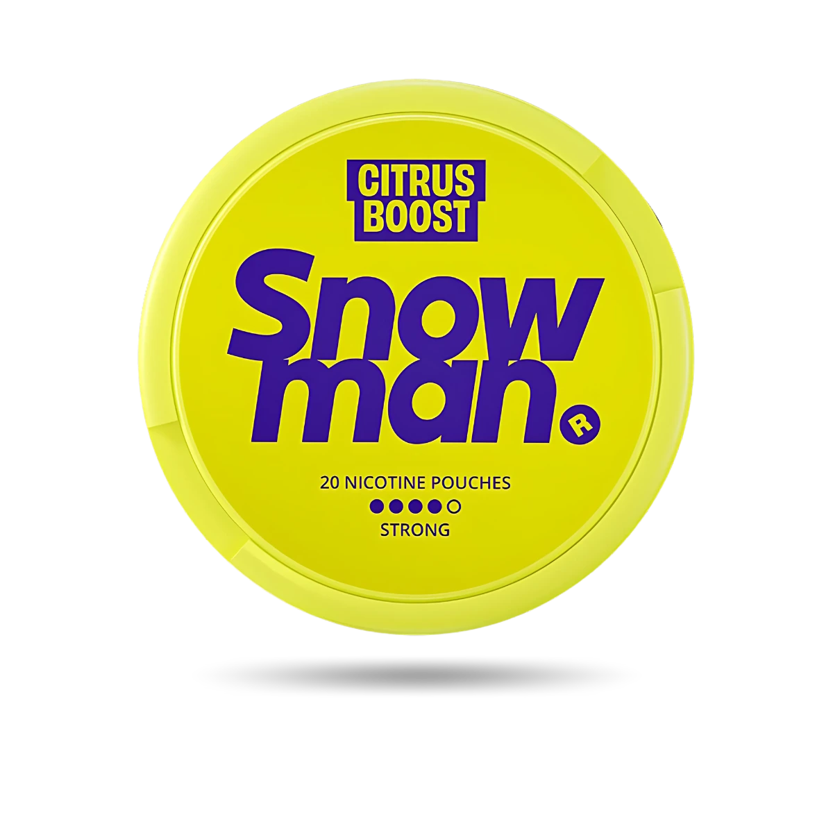 Snowman Citrus Boost Snus Dose mit 20 Portionen und 20 mg/g Nikotin