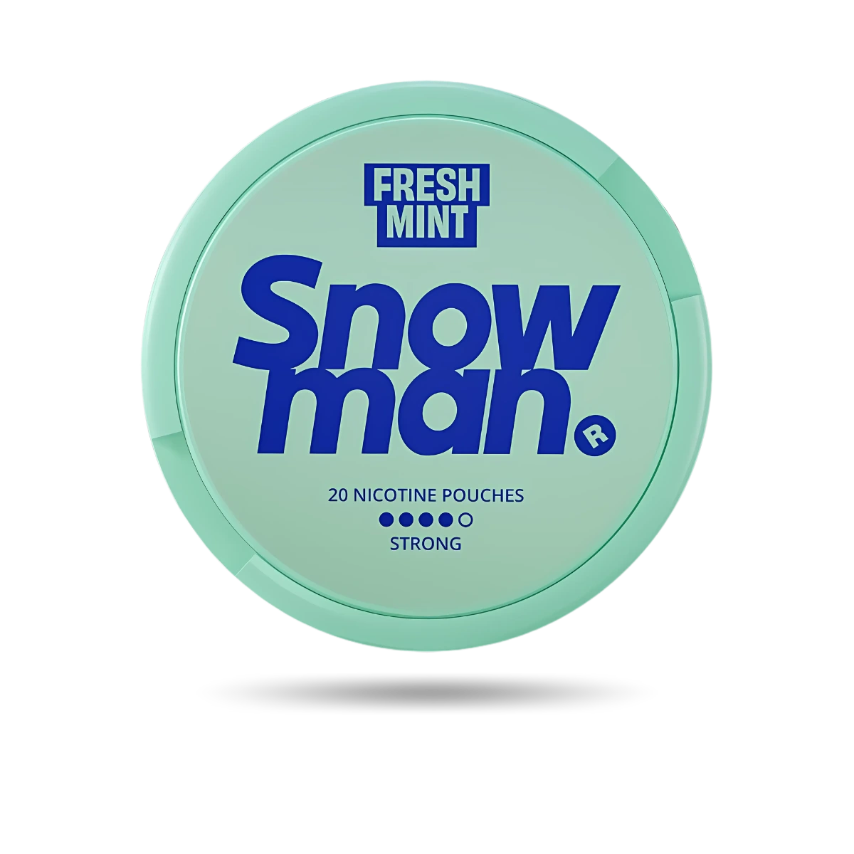 Snowman Fresh Mint Snus Dose mit 20 Portionen und 20 mg/g Nikotin