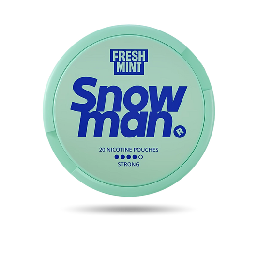 Snowman Fresh Mint Snus Dose mit 20 Portionen und 20 mg/g Nikotin