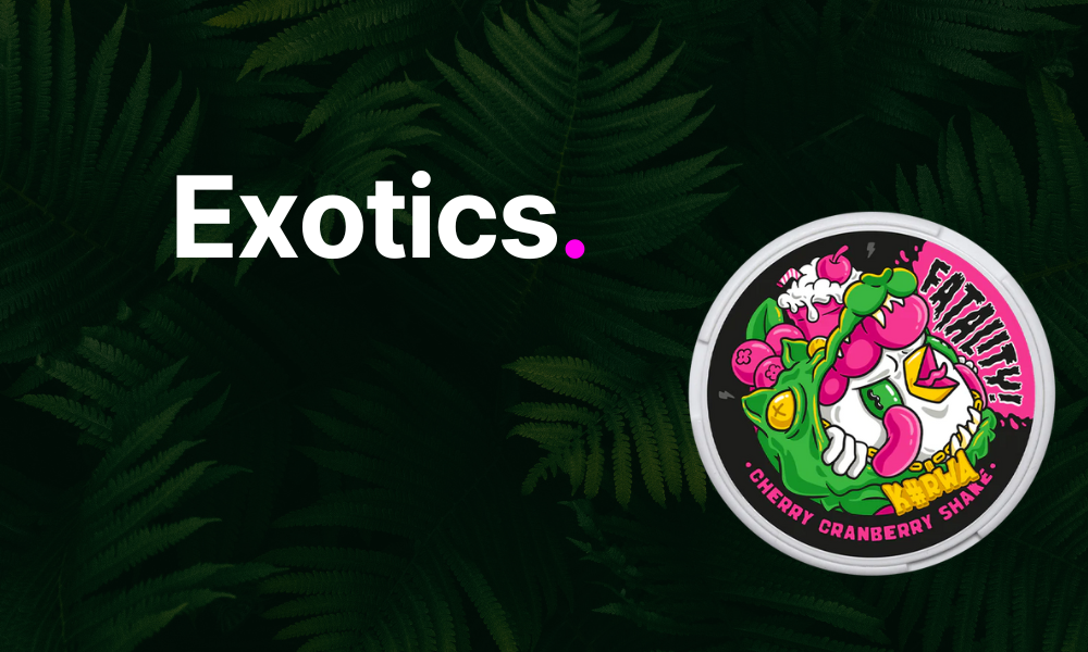 Exotic Snus eklusive by Snusbox Kurwa Cherry Craneberry Shake Slim Snus und Nikotinbeutel