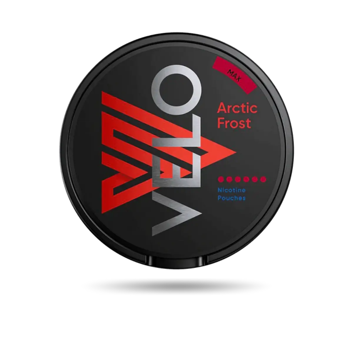 Velo Arctic Frost Max Snus Dose mit 18 Portionen und 20 mg/g Nikotin
