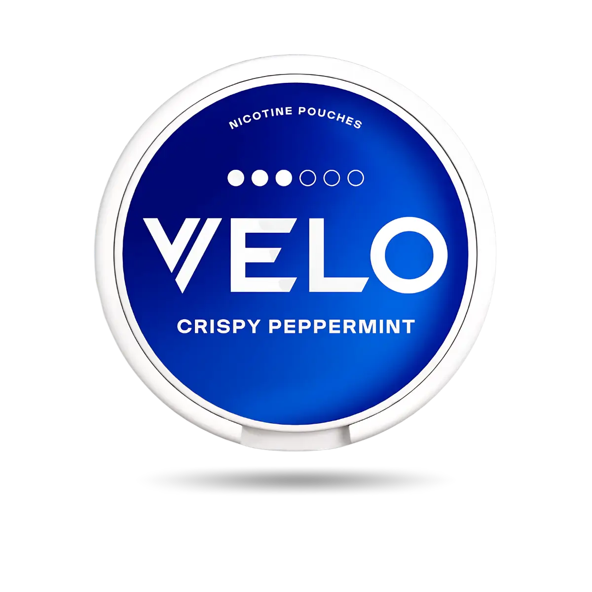 Velo Crispy Peppermint Snus Dose mit 20 Portionen und 14 mg/g Nikotin