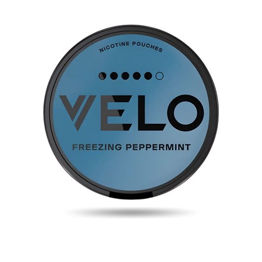 Velo Freezing Peppermint Ultra Snus Dose mit 20 Portionen und 20 mg/g Nikotin
