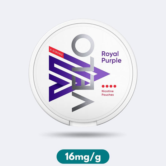 Velo X-Strong Royal Purple Slim Nicotine Pouches Snus 16mg/g
