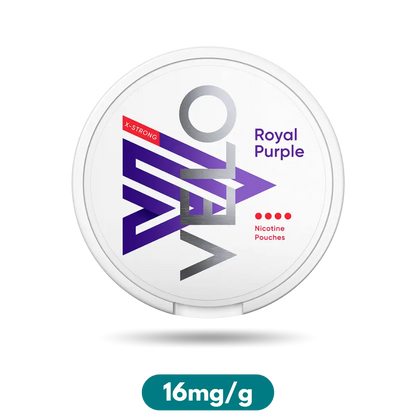 Velo X-Strong Royal Purple Slim Nicotine Pouches Snus 16mg/g