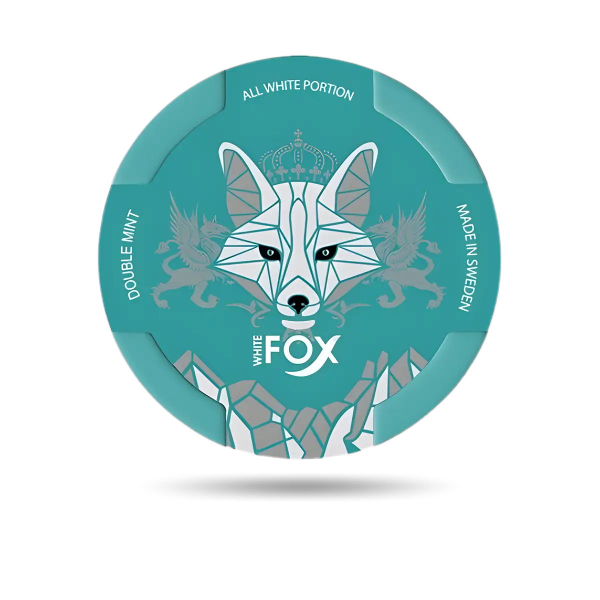 White Fox Double Mint Snus Dose mit 20 Portionen und 16 mg/g Nikotin