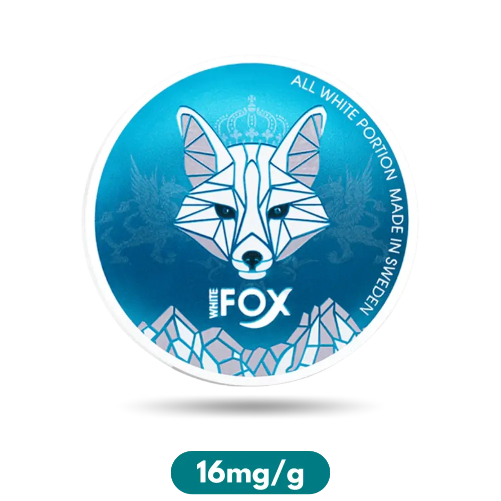 White Fox Ice Cold Slim Nicotine Pouches Snus 16mg/g